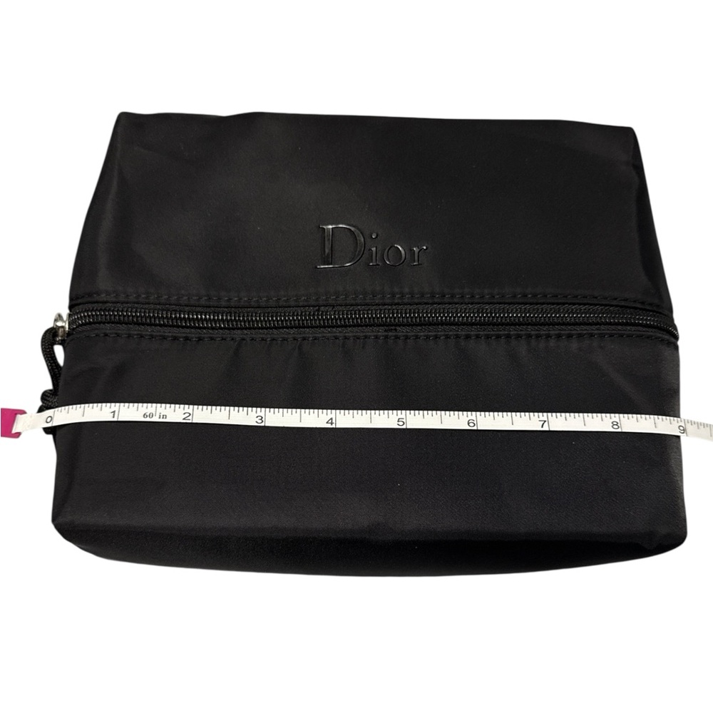 New in Box Dior GWP Black Zippered Dual Pocket Travel Pouch - Picture 8 of 9